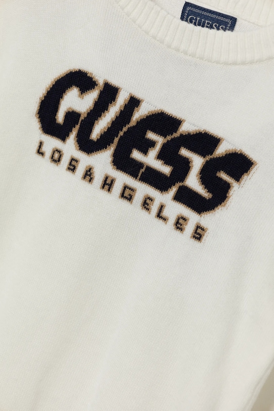 Chłopiec Guess sweter dziecięcy N5RR01.Z2BB0.PPYA biały