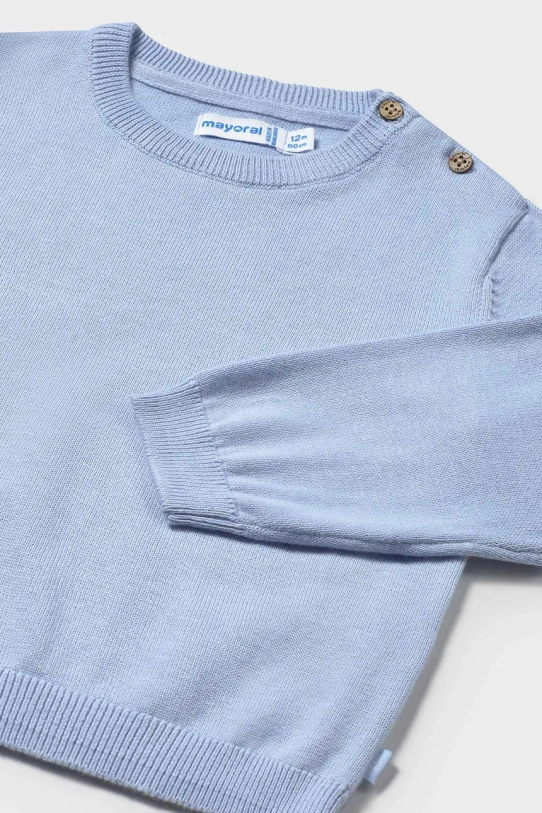 Хлопчик Дитячий бавовняний светр Mayoral 303.3E.Baby.PPYA блакитний