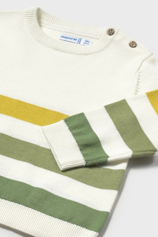 CHLAPEC Dětský bavlněný svetr Mayoral 1301.3C.Baby.PPYA zelená