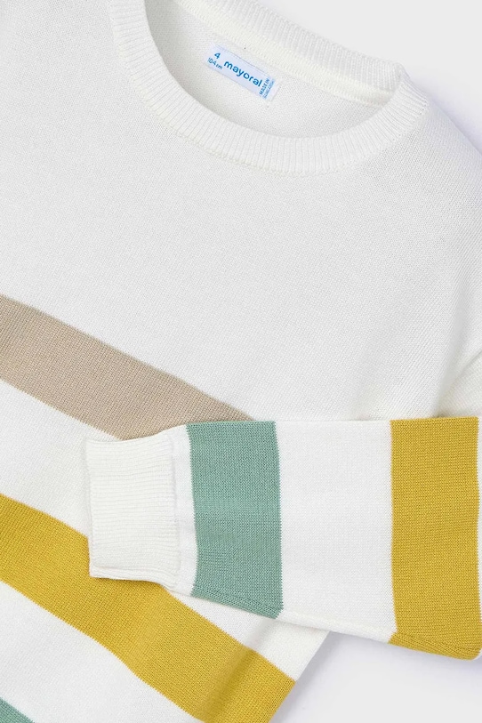 Băieți Mayoral pulover de bumbac pentru copii 3366.5B.Mini.PPYA verde