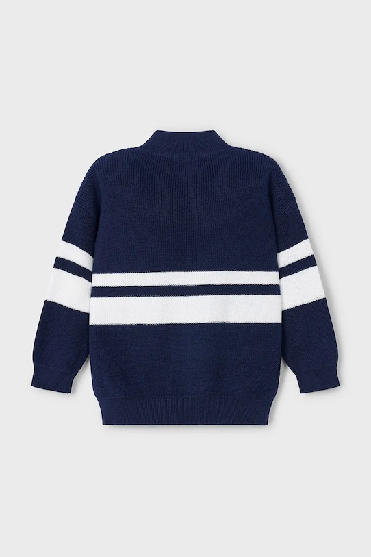 Mayoral sweter bawełniany dziecięcy 3368.5E.Mini.PPYA granatowy SS25