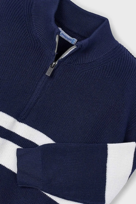 Chłopiec Mayoral sweter bawełniany dziecięcy 3368.5E.Mini.PPYA granatowy