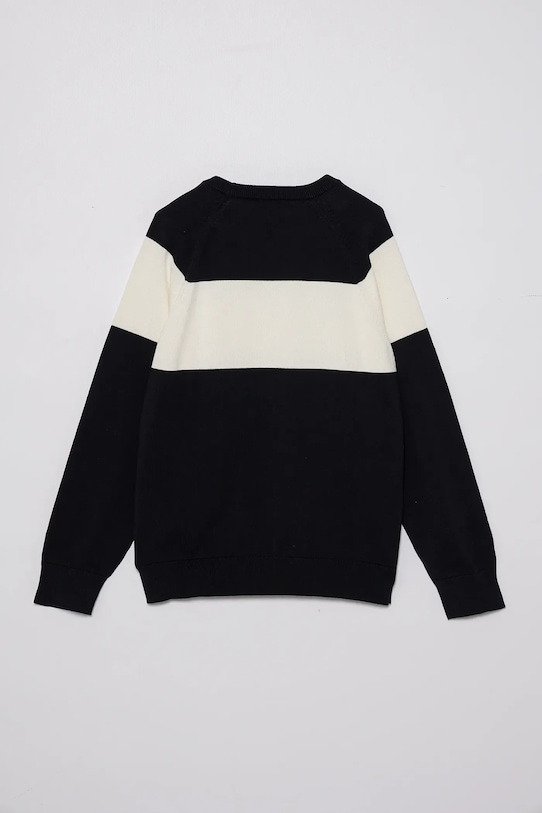 Băieți Emporio Armani pulover de bumbac pentru copii EB000291.AF13951 bleumarin