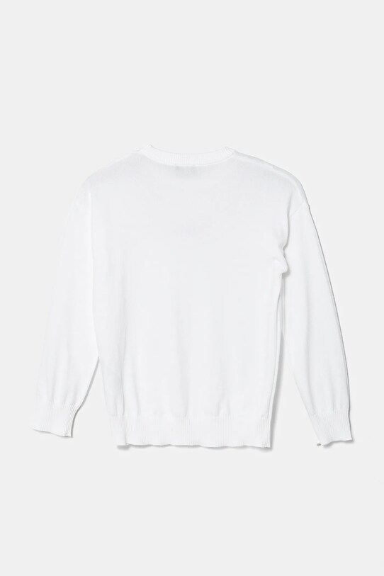United Colors of Benetton sweter bawełniany dziecięcy 1098C107W.G.Seasonal biały SS25