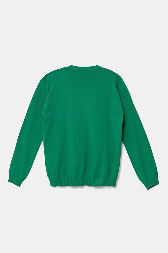 Παιδικό βαμβακερό πουλόβερ United Colors of Benetton 1098C107W.G.Seasonal πράσινο SS25