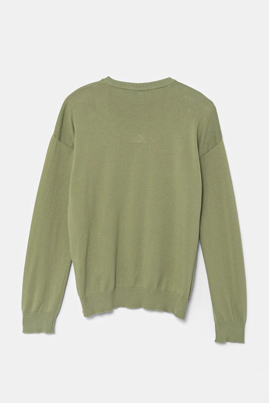 United Colors of Benetton sweter bawełniany dziecięcy 1098C107W.G.Seasonal zielony SS25