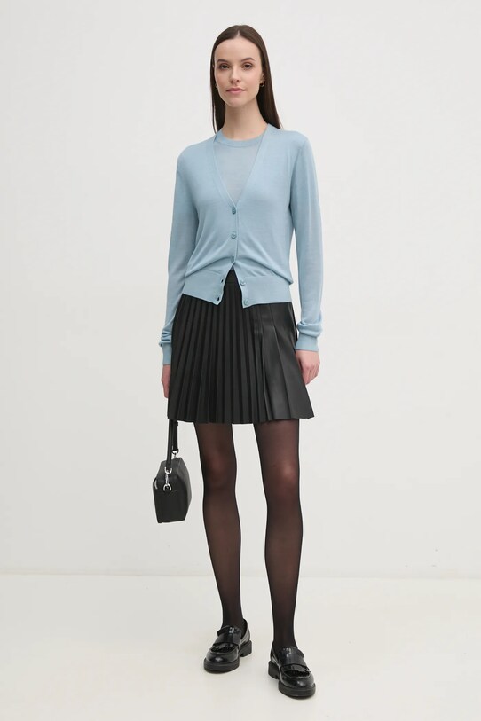 Svetr s příměsí vlny Calvin Klein K20K207935 modrá SS25