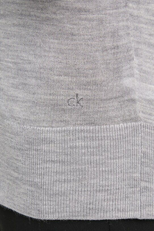 Кардиган з домішкою вовни Calvin Klein K20K207935 сірий