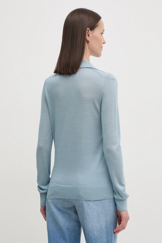 Свитер с примесью шерсти Calvin Klein K20K208029 голубой SS25