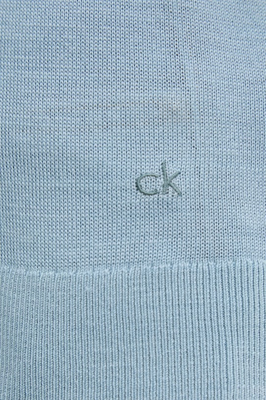 Светр з домішкою вовни Calvin Klein блакитний K20K208029