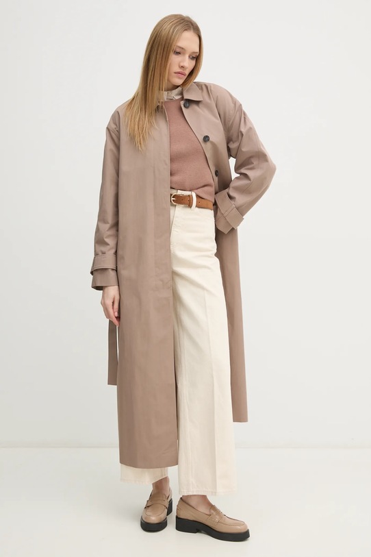 Sveter Calvin Klein K20K208097 hnedá SS25