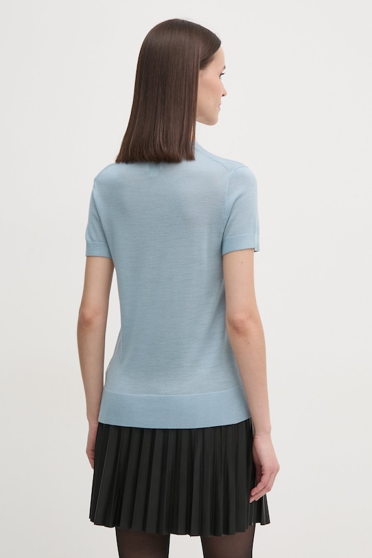 Светр з домішкою вовни Calvin Klein з додаванням вовни блакитний K20K208123