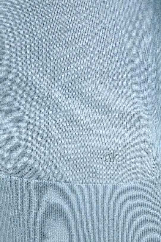 Светр з домішкою вовни Calvin Klein K20K208123 блакитний