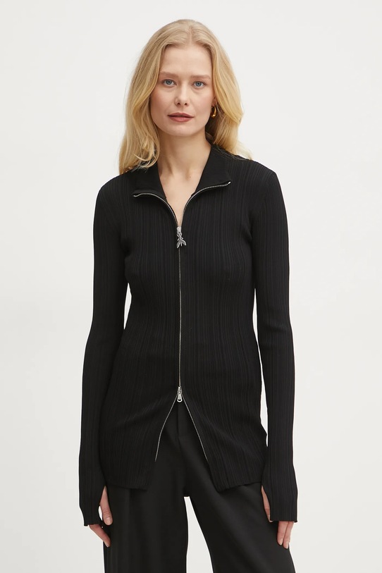 Kardigán Patrizia Pepe so zapínaním čierna 8K0257.K240