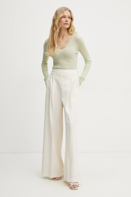 Patrizia Pepe pulover de lana 8K0263.K034 verde SS25