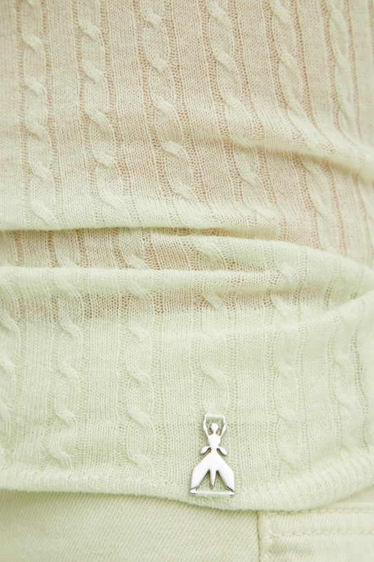 Шерстяной свитер Patrizia Pepe 8K0264.K034 зелёный