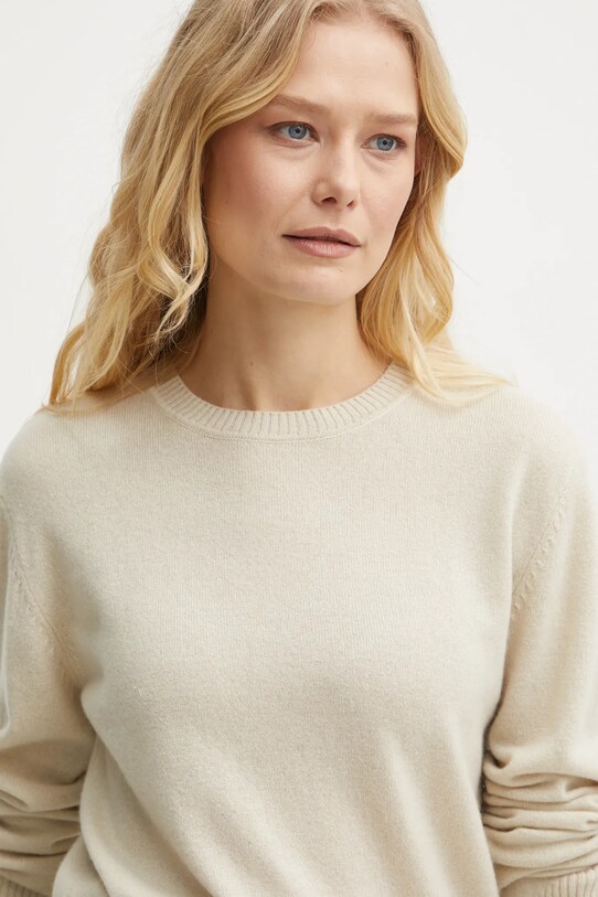 Patrizia Pepe sweter kaszmirowy beżowy 8K0269.K247