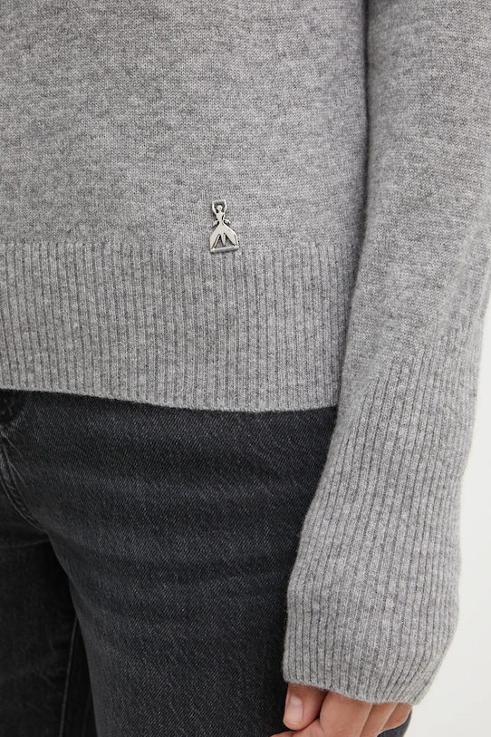 Patrizia Pepe sweter kaszmirowy 8K0269.K247 szary