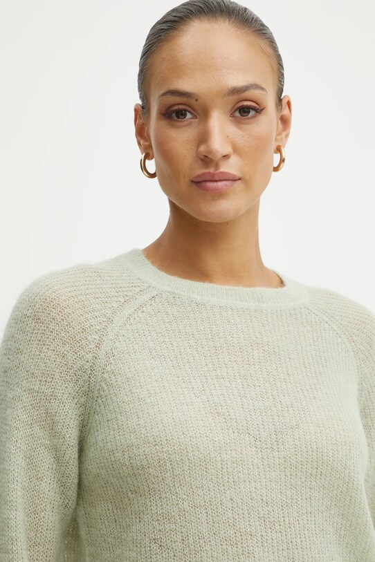 Patrizia Pepe sweter wełniany zielony 8K0283.K248