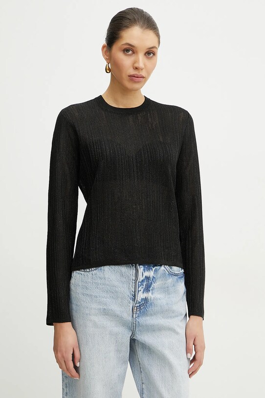 Armani Exchange maglione a maglia fine nero XW000114.AF11957