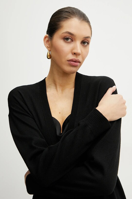 Armani Exchange cardigan in lana nero XW000122.AF11956