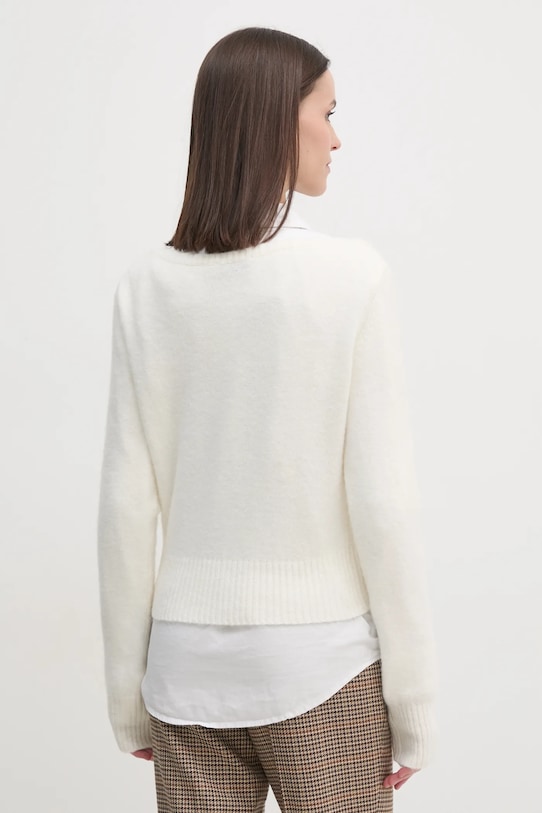 Oblečenie Sveter s prímesou vlny Calvin Klein Jeans J20J224801 béžová