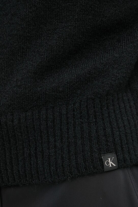 Светр з домішкою вовни Calvin Klein Jeans J20J224801 чорний