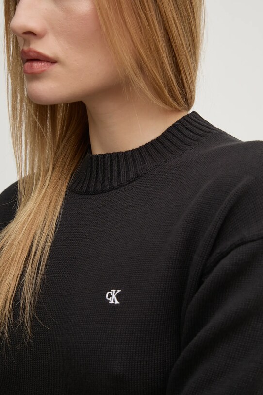 Бавовняний светр Calvin Klein Jeans J20J224802 чорний