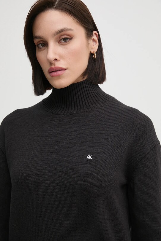 Бавовняний светр Calvin Klein Jeans чорний J20J224806