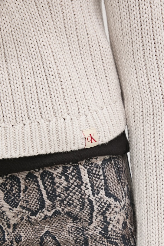 Бавовняний светр Calvin Klein Jeans J20J224812 бежевий