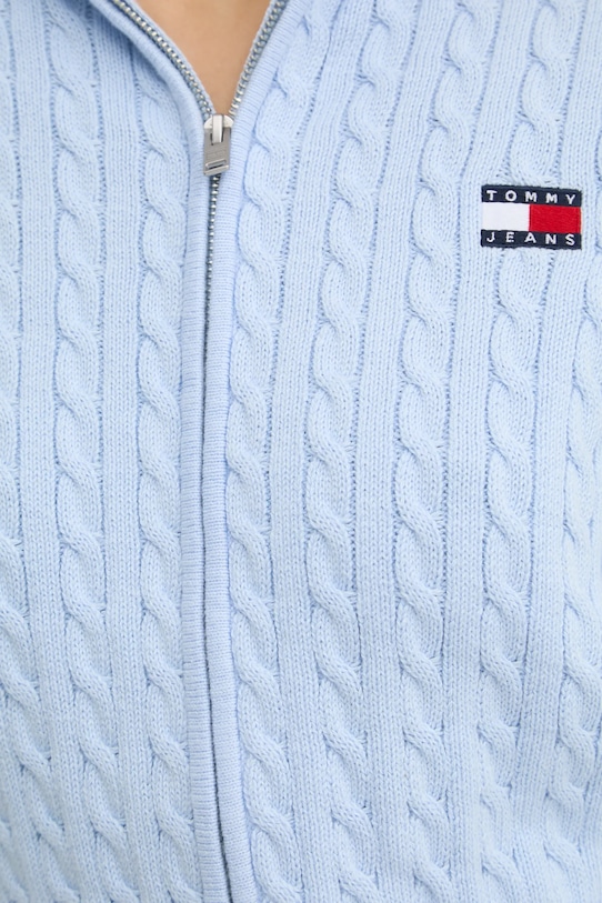 Tommy Jeans sweter bawełniany DW0DW19334 niebieski