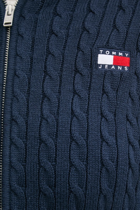 Tommy Jeans sweter bawełniany DW0DW19334 granatowy