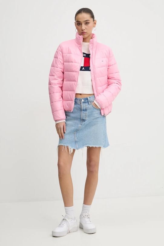 Tommy Jeans sweter bawełniany DW0DW19335 beżowy SS25