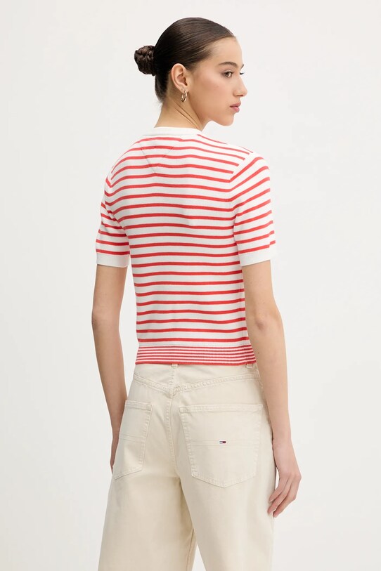 Îmbrăcăminte Tommy Jeans pulover de bumbac DW0DW19336 rosu
