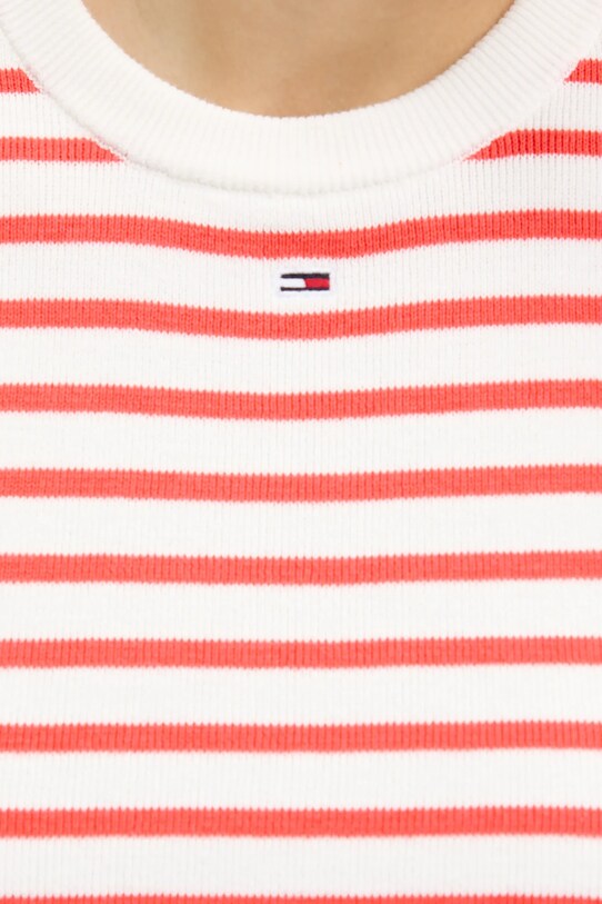 Tommy Jeans pulover de bumbac DW0DW19336 rosu