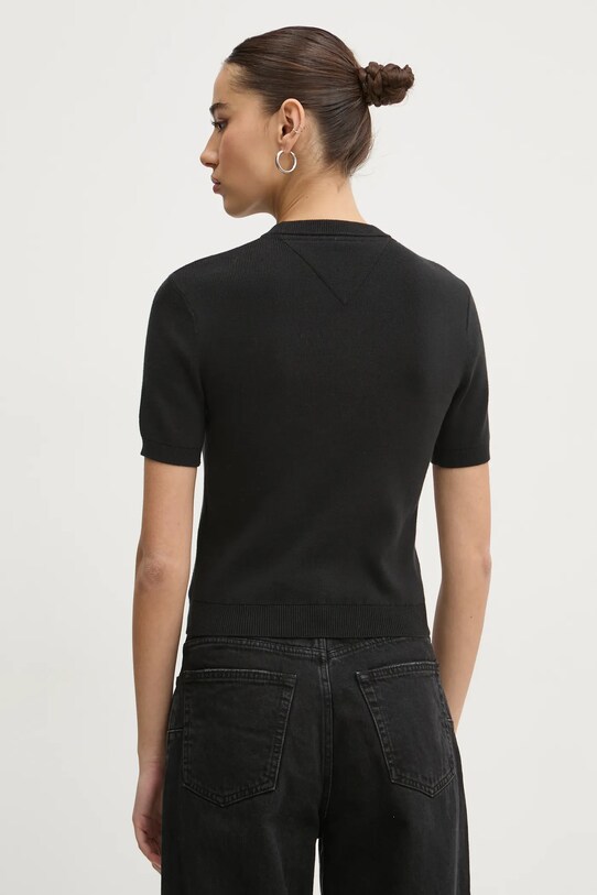 Îmbrăcăminte Tommy Jeans pulover de bumbac DW0DW19336 negru