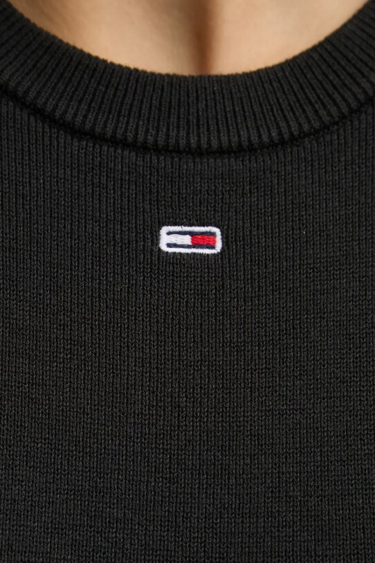 Tommy Jeans pulover de bumbac DW0DW19336 negru