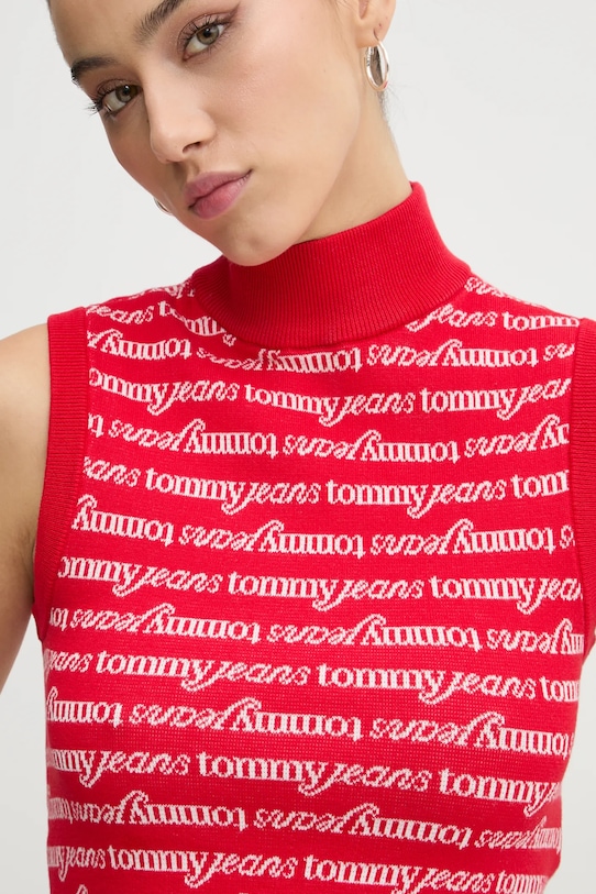 Γιλέκο Tommy Jeans κόκκινο DW0DW19346