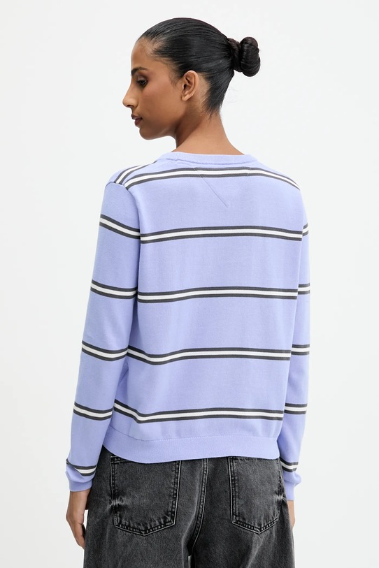 Odzież Tommy Jeans sweter bawełniany DW0DW19888 niebieski