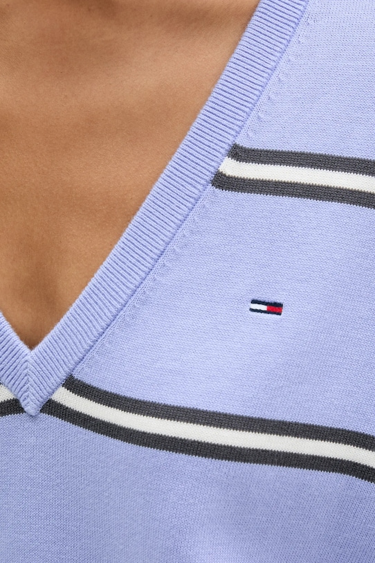 Tommy Jeans sweter bawełniany DW0DW19888 niebieski
