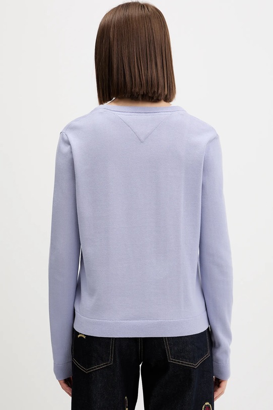 Odzież Tommy Jeans sweter bawełniany DW0DW19888 niebieski