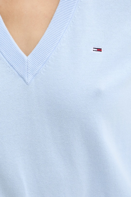 Tommy Jeans sweter bawełniany DW0DW19888 niebieski