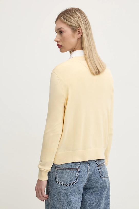 Одяг Бавовняний светр Tommy Jeans DW0DW19888 жовтий