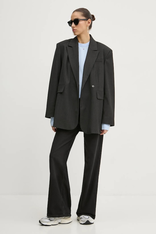 Tommy Jeans pulover de bumbac DW0DW20159 albastru SS25