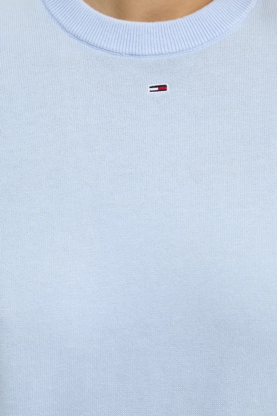 Tommy Jeans pulover de bumbac DW0DW20159 albastru