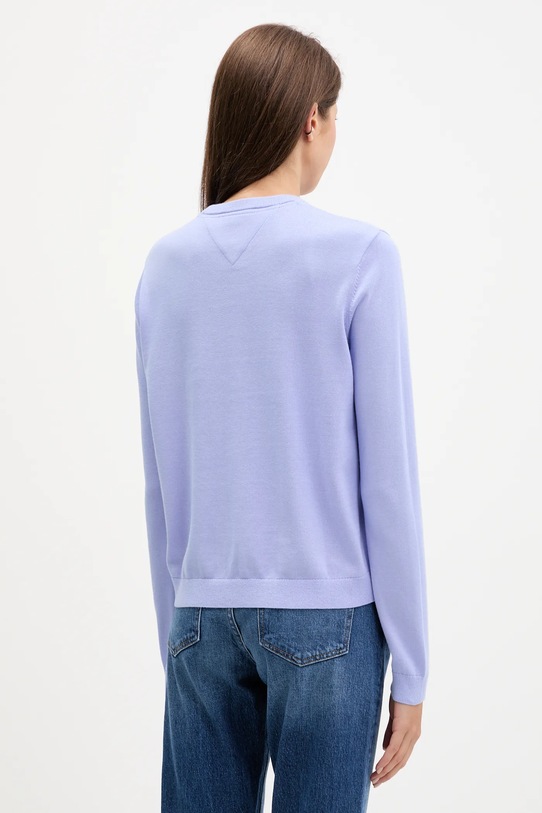 Îmbrăcăminte Tommy Jeans pulover de bumbac DW0DW20159 violet