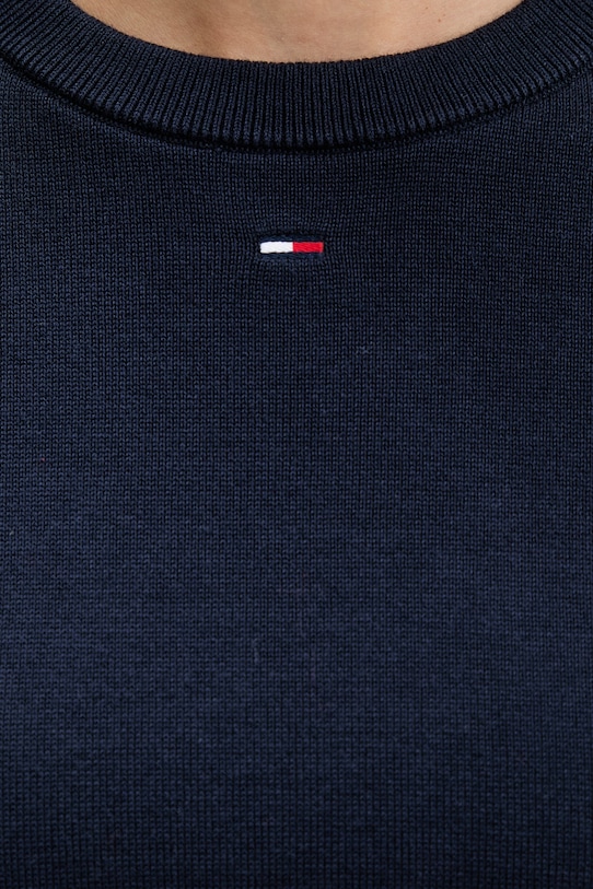 Tommy Jeans sweter bawełniany DW0DW20159 granatowy