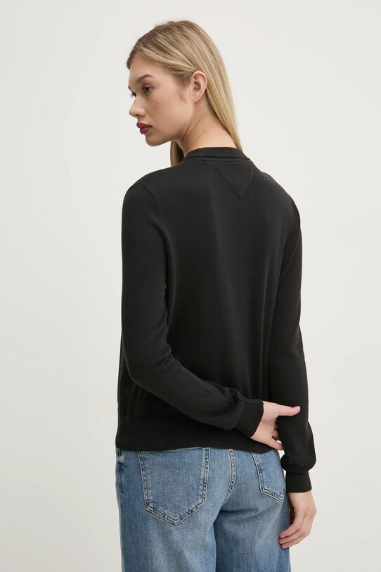 Одежда Хлопковый свитер Tommy Jeans DW0DW20159 чёрный