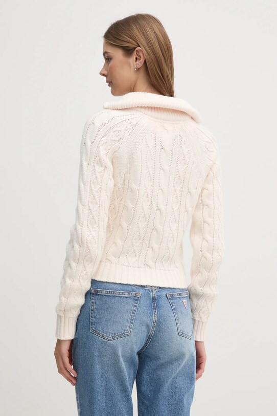 Îmbrăcăminte Tommy Jeans pulover din amestec de lână DW0DW20269 bej