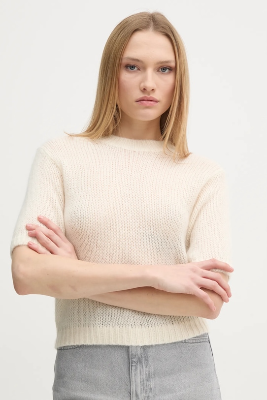 Volnen pulover Joop! Srednje debeline bež 30044779